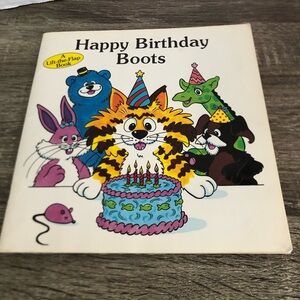 Vtg Happy Birthday Boots Lift-the-Flap Book